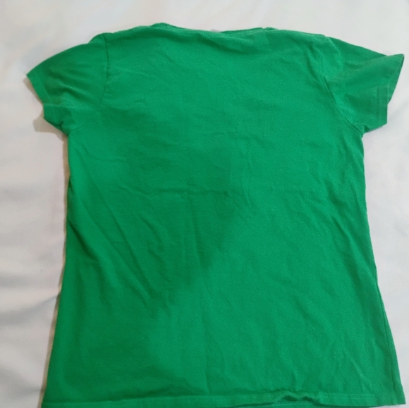 Gildan Green Tee with White Letter M - Picture 5 of 7
